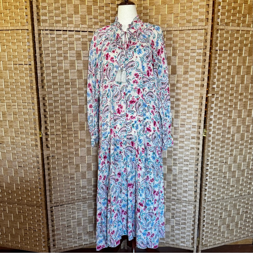 Floral print oversized VICI tiered maxi dress XL / XXL